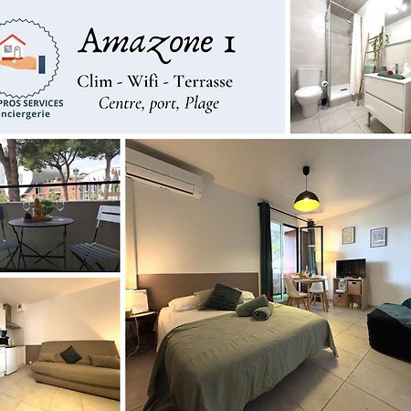 L'Amazone Studio Plein Centre Plages A 2Min Clim Wifi Sur Le Port - Top Prosconciergerie- La Grande-Motte Kültér fotó